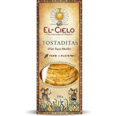 Tostaditas Flat Taco Shells 250g by EL CIELO