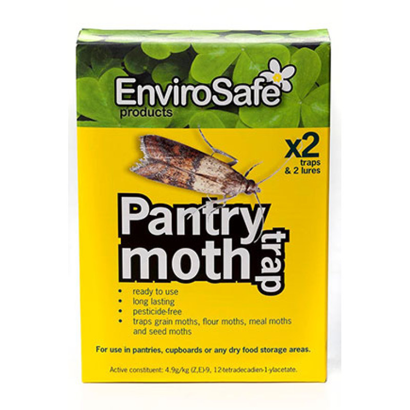 Pantry Moth Traps (2 Traps & 2 Lures) by ENVIROSAFE