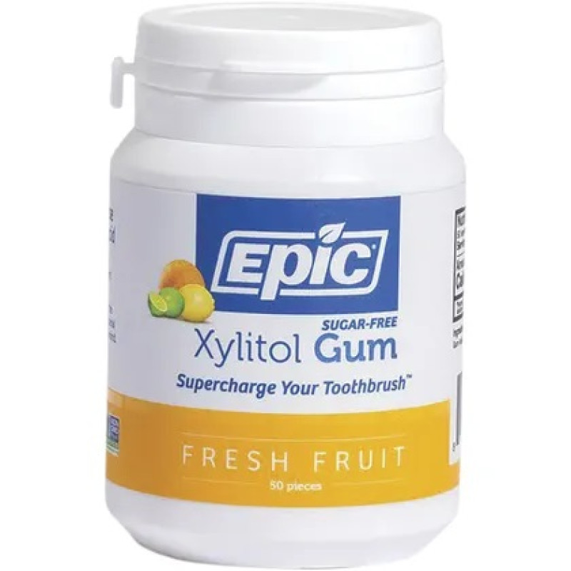 Xylitol Chewing Gum Fresh Fruit 50 Pieces by EPIC