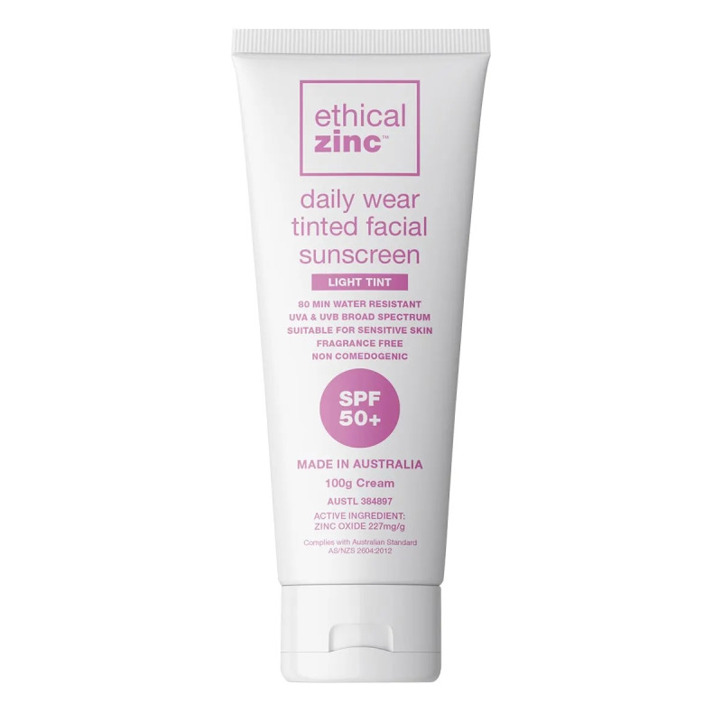 Daily Wear Sunscreen Light Tint SPF50+ 100g by ETHICAL ZINC