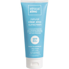 Natural Clear Zinc Sunscreen SPF50+ 100g by ETHICAL ZINC