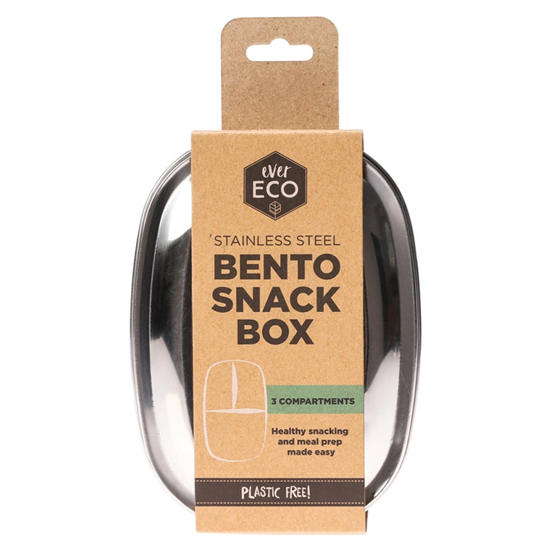 Stainless Steel Bento Snack Box 3 Compartments by EVER ECO
