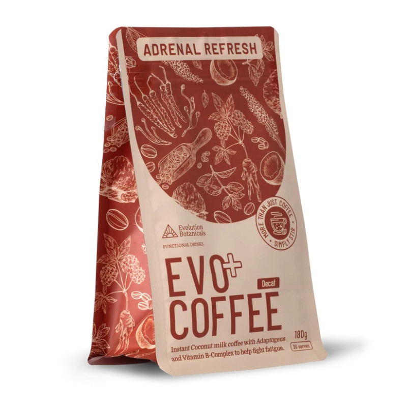 Evo+ Coffee Decaf Adrenal Refresh 180g by EVOLUTION BOTANICALS