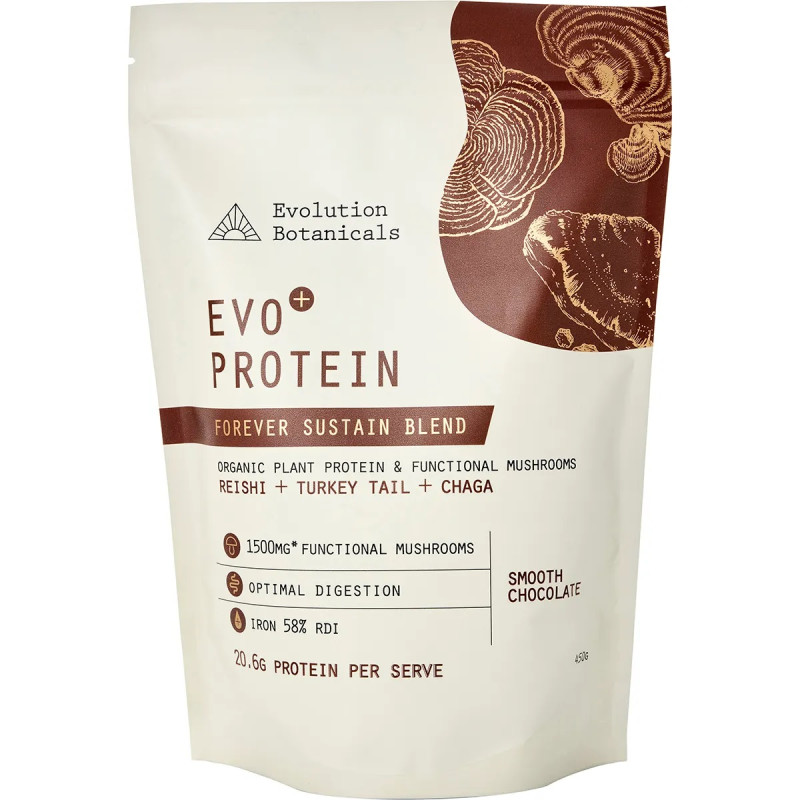 Evo Protein Forever Sustain Blend - Smooth Chocolate 450g by EVOLUTION BOTANICALS