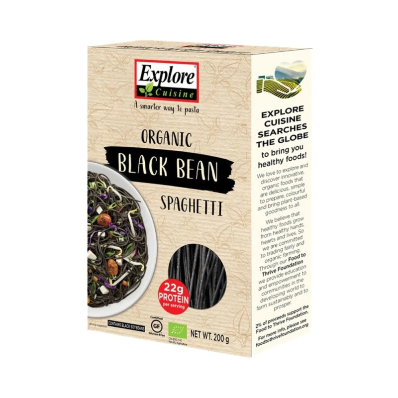 Black Bean Spaghetti 200g by EXPLORE CUISINE