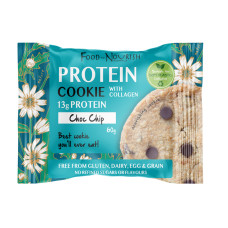 Protein Cookie with Collagen - Choc Chip 60g by FOOD TO NOURISH