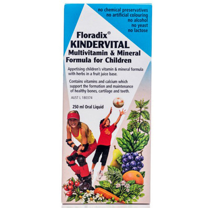 Kindervital Multivitamin For Children 250ml by FLORADIX