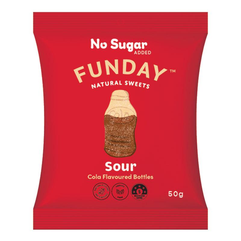 Sour Cola Flavoured Bottles 50g by FUNDAY