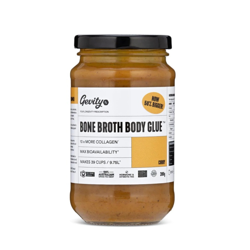 Bone Broth Body Glue Concentrate - Curry 390g by GEVITYRX