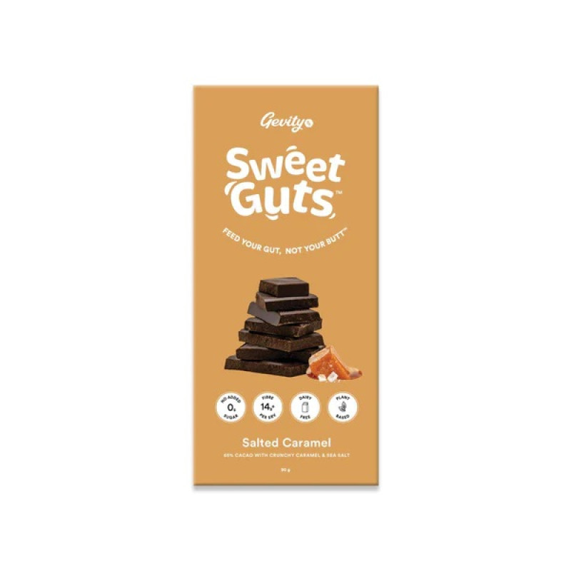 Sweet Guts Chocolate - Salted Caramel 90g by GEVITYRX