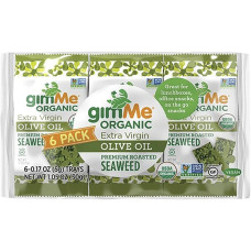 Olive Oil Roasted Seaweed Snack (6x5g) by GIMME