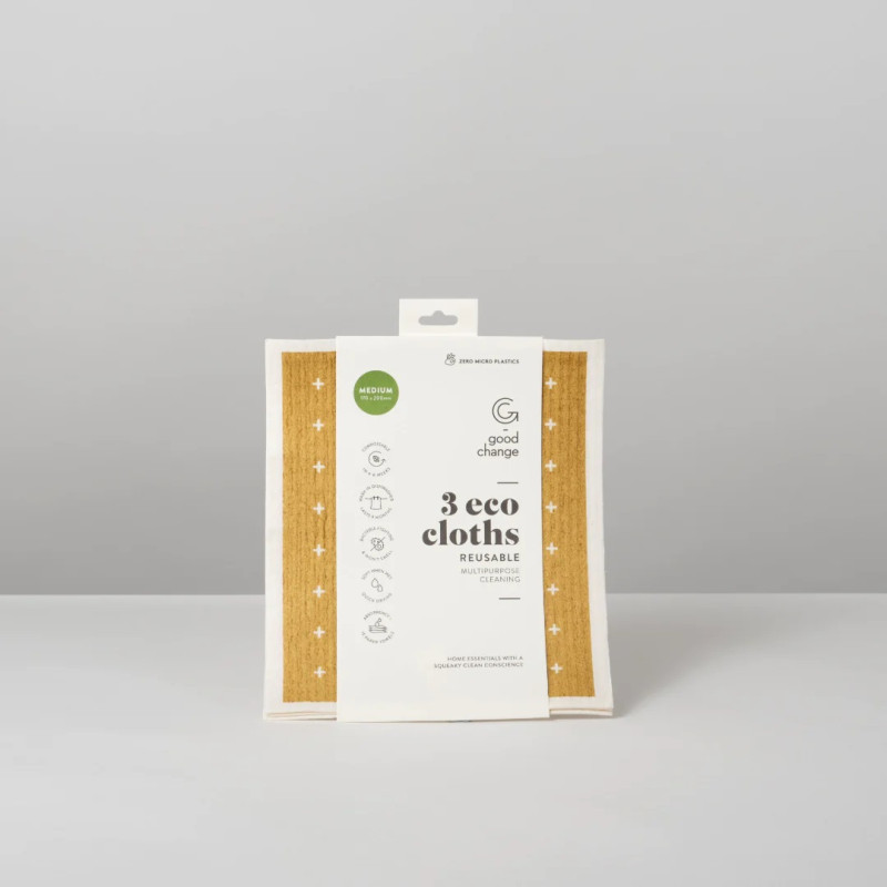 Eco Cloths - Medium 3 Pack by GOOD CHANGE STORE