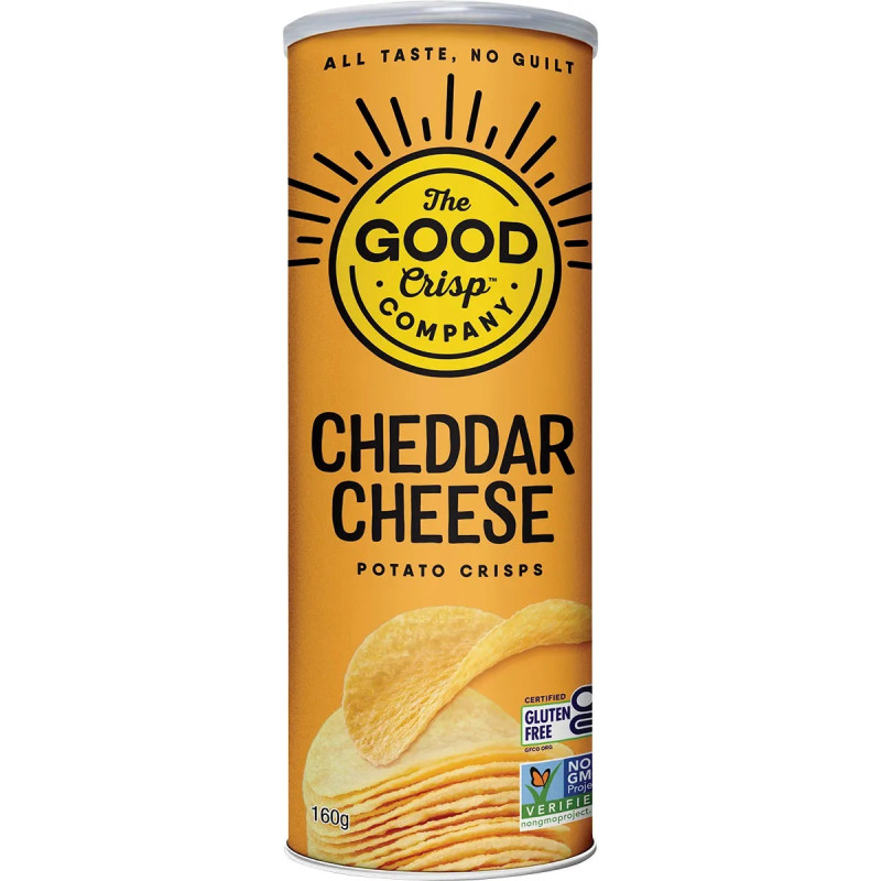 Potato Crisps Cheddar Cheese 160g by THE GOOD CRISP COMPANY