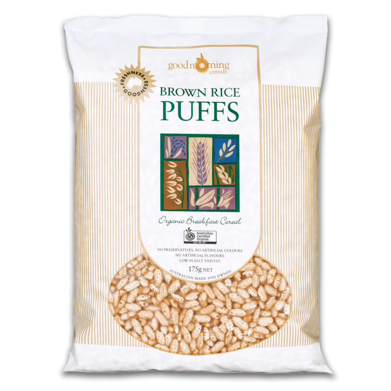 Brown Rice Puffs 175g by GOOD MORNING CEREALS