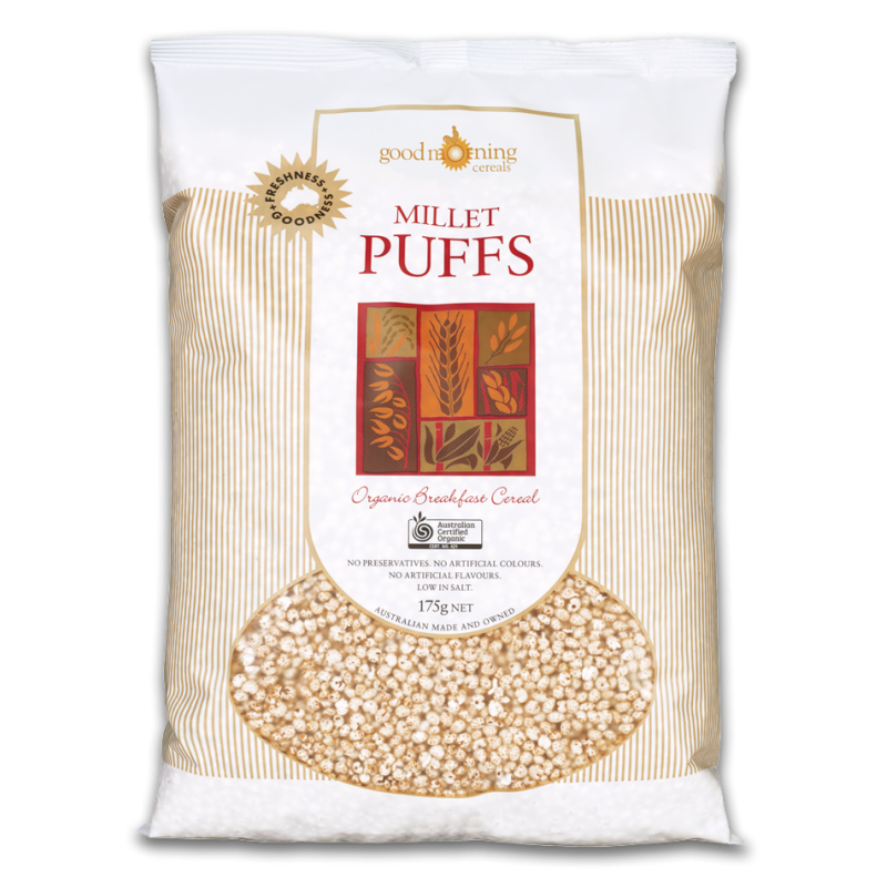 Millet Puffs 175g by GOOD MORNING CEREALS