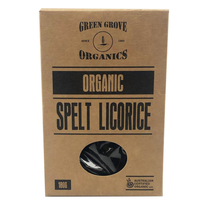 Organic Spelt Licorice 180g by GREEN GROVE ORGANICS