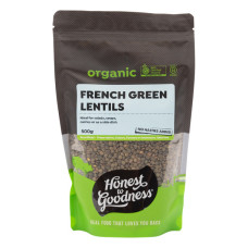 Organic French Green Lentils 500g by HONEST TO GOODNESS