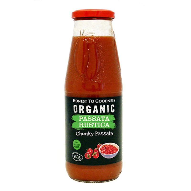 Organic Passata Rustica 680g by HONEST TO GOODNESS