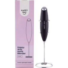 Electric Hand Blender with Stand (Black) by HAPPY WAY