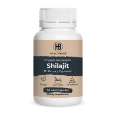 Organic Himalayan Shilajit Capsules (60) by HEALTH BOSS