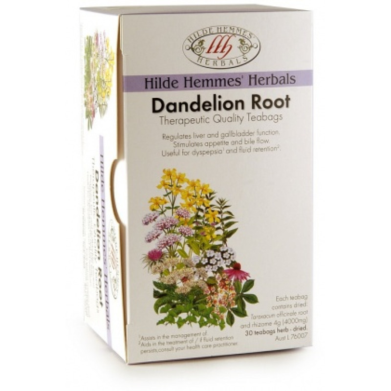 Dandelion Root Tea Bags (30) by HILDE HEMMES HERBALS