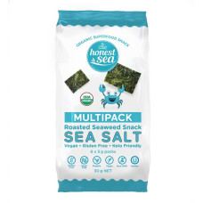 Roasted Seaweed Snack Sea Salt Multipack 6x5g by HONEST SEA