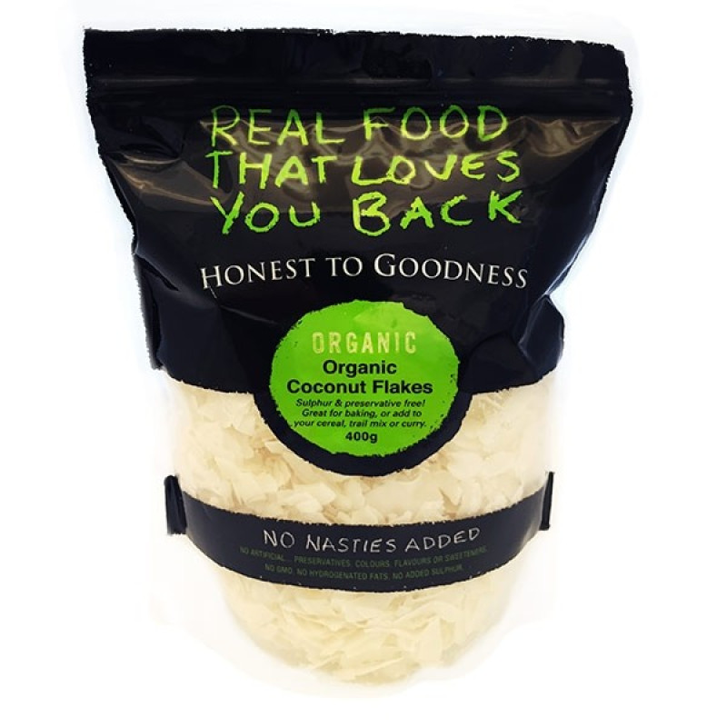 Organic Coconut Flakes 400g by HONEST TO GOODNESS