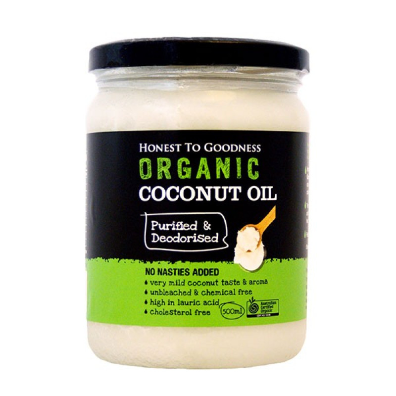Organic Coconut Oil Deodorised 500ml by HONEST TO GOODNESS
