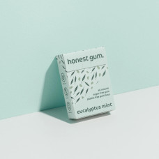 Sugar Free Chewing Gum Eucalyptus Mint (12 Pieces) by HONEST GUM