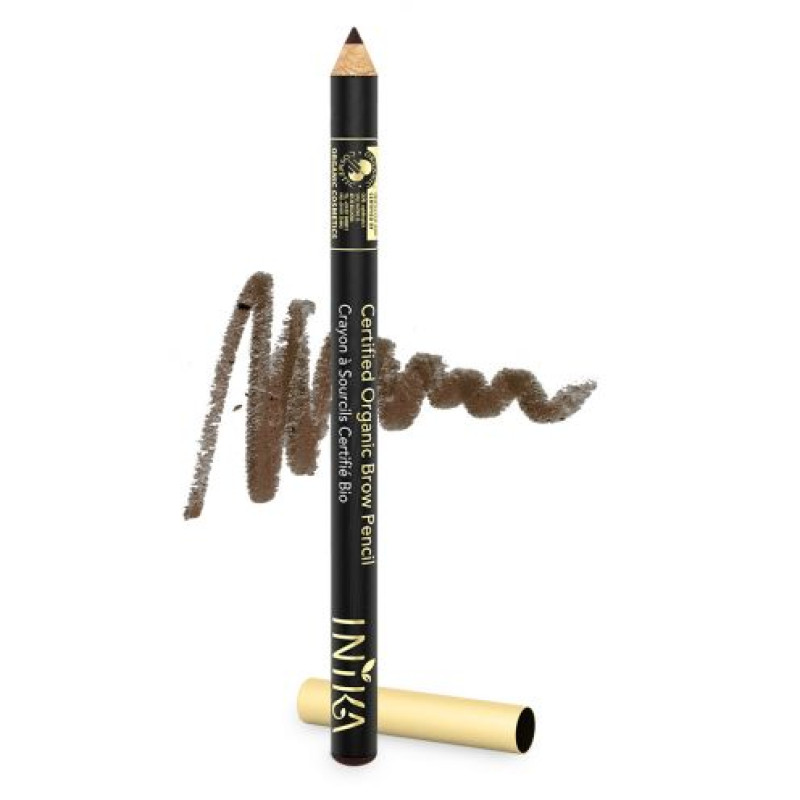 Certified Organic Brow Pencil - Dark Brunette 1.2g by INIKA