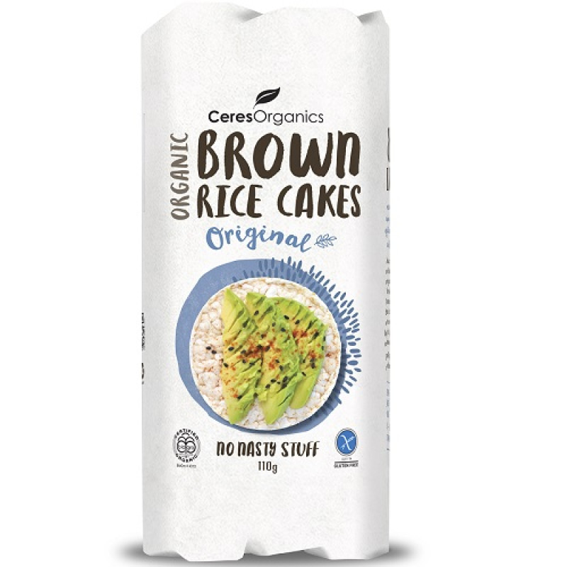 Brown Rice Cakes - No Added Salt 110g by CERES ORGANICS