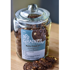 Keto Cookies with Macadamia Nuts & Cravve Chocolate (6) 215g by NO GRAINER