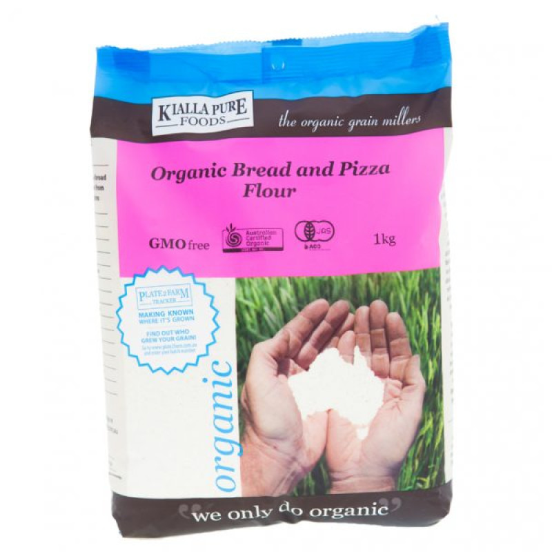 Organic Bread & Pizza Flour 1kg by KIALLA PURE FOODS