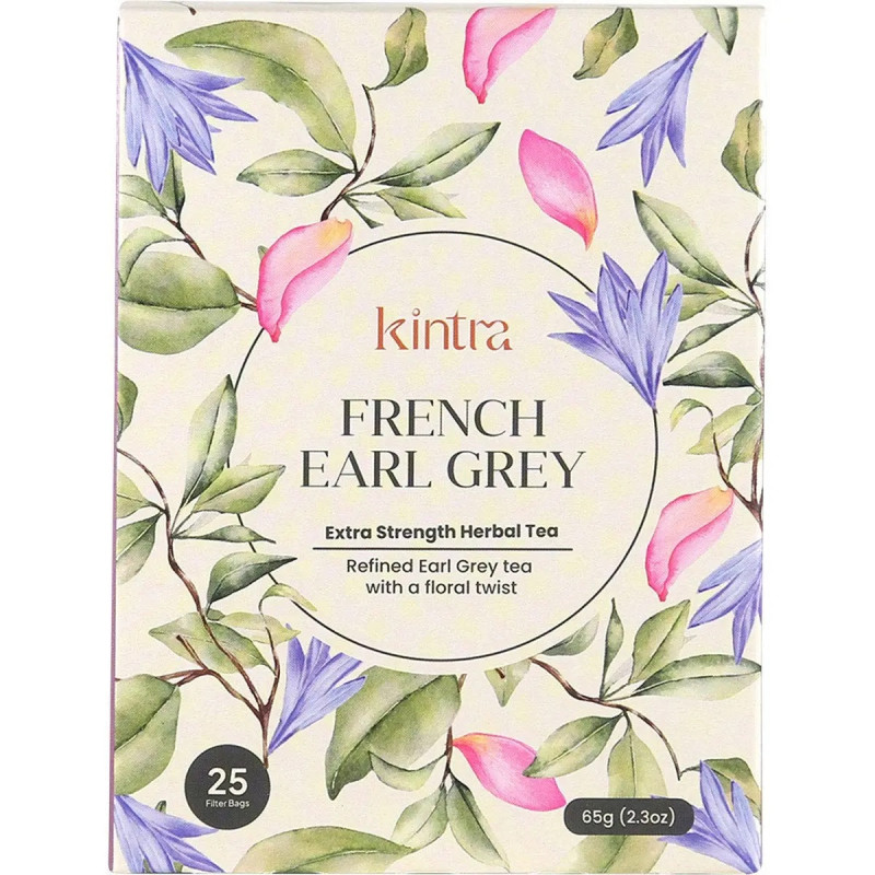 French Earl Grey Tea Bags (25) by KINTRA FOODS