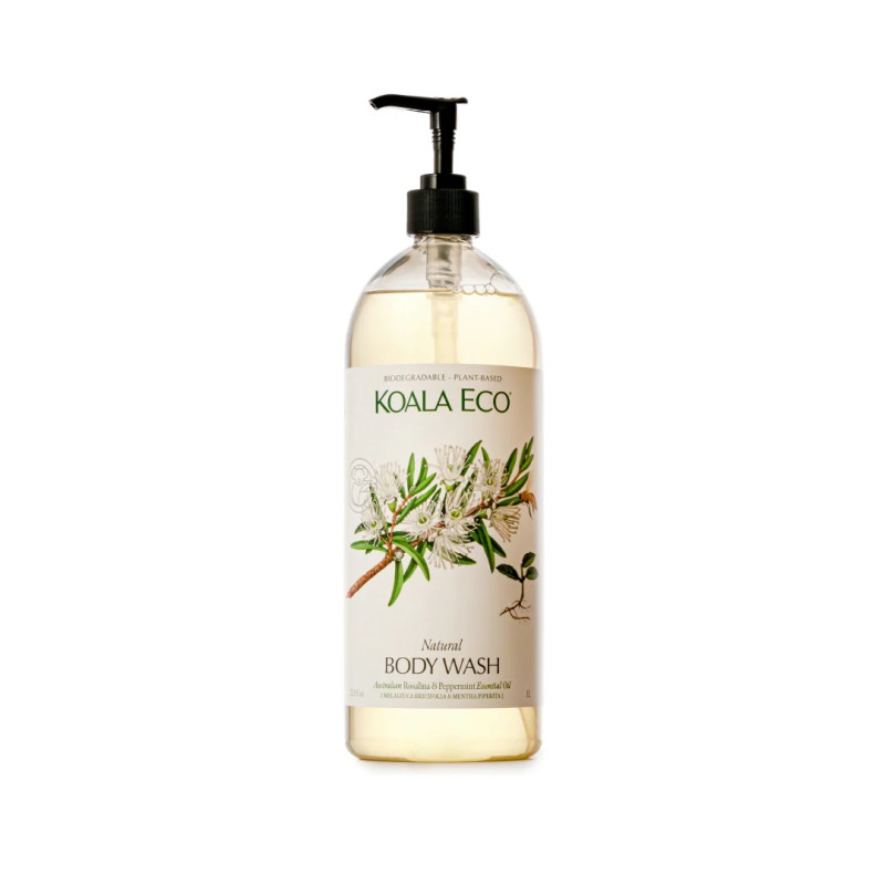 Natural Body Wash Rosalina & Peppermint 1L by KOALA ECO