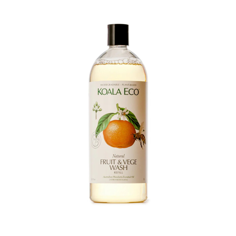 Fruit & Vege Wash Refill Mandarin 1L by KOALA ECO