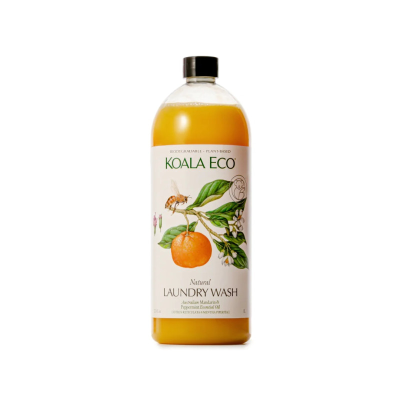 Natural Laundry Wash Mandarin & Peppermint 1L by KOALA ECO