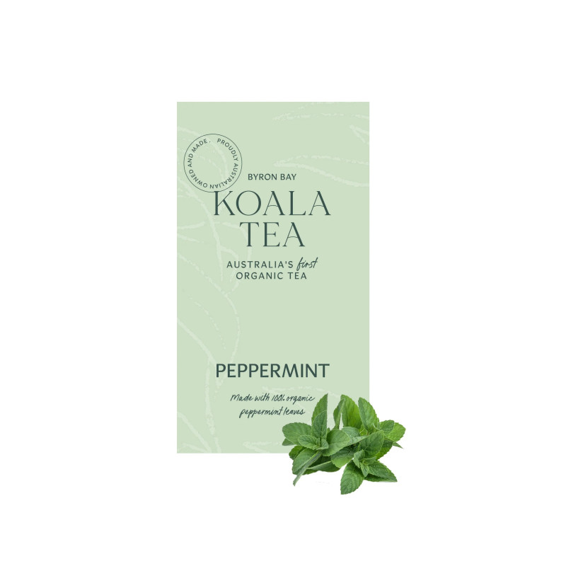 Organic Peppermint Tea Bags (20) by KOALA TEA