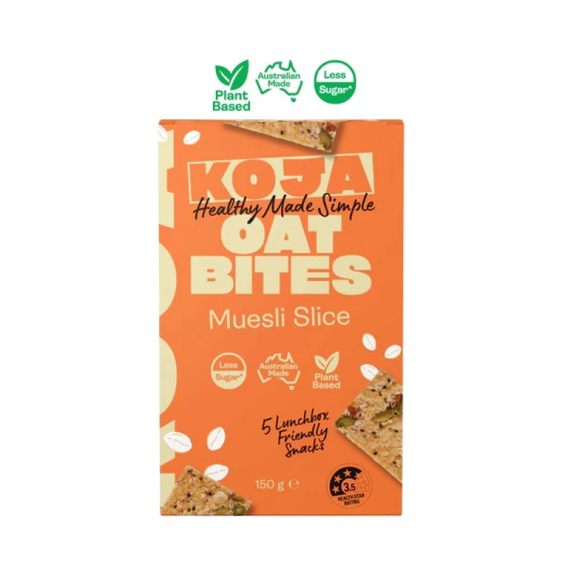Oat Bites Muesli Slice 5x30g by KOJA