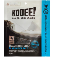 Grass Fed Beef Jerky - Classic Sea Salt 30g by KOOEE SNACKS