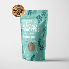 Almond Crackers Sea Salt & Thyme 100g by LITTLE BIRD ORGANICS