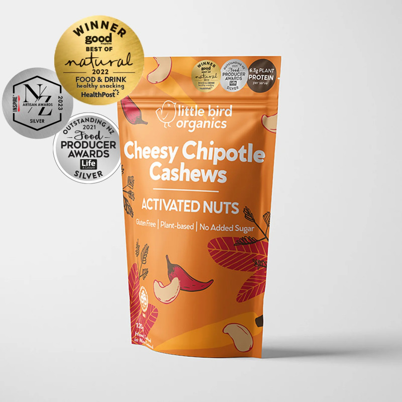 Cheesy Chipotle Cashews 120g by LITTLE BIRD ORGANICS