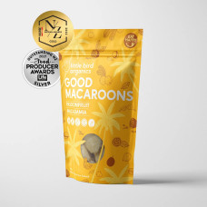 Good Macaroons Passionfruit Macadamia 125g by LITTLE BIRD ORGANICS