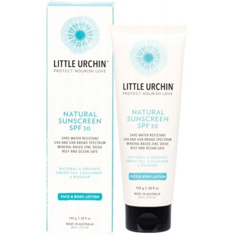 Natural Sunscreen SPF 30 100g by LITTLE URCHIN