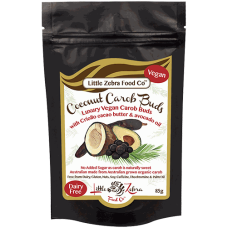 Coconut Carob Buds 85g by LITTLE ZEBRA CHOCOLATES