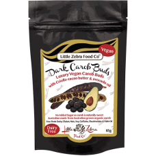 Dark Carob Buds 85g by LITTLE ZEBRA CHOCOLATES