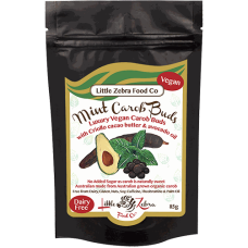 Mint Carob Buds 85g by LITTLE ZEBRA CHOCOLATES