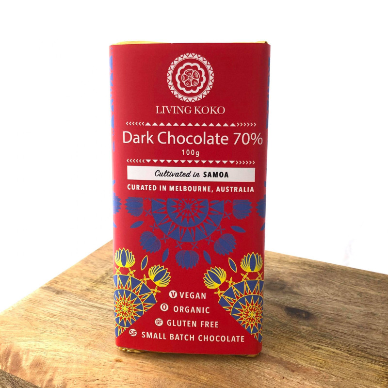 70% Dark Samoan Chocolate 100g by LIVING KOKO