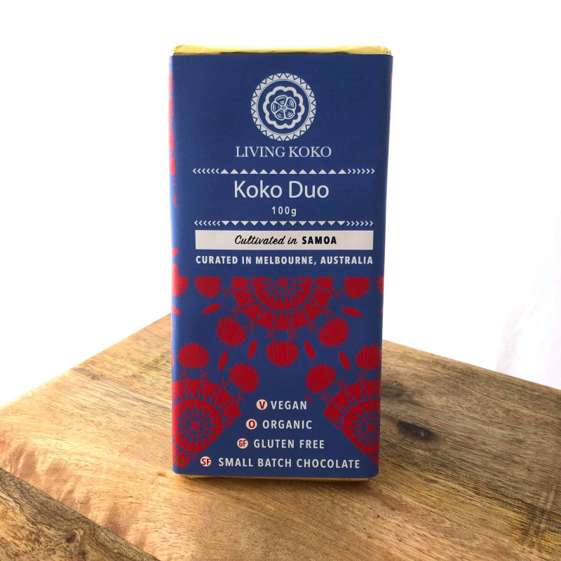 Koko Duo 70% Dark Samoan Chocolate 100g by LIVING KOKO