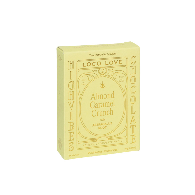 Almond Caramel Crunch Twin Pack 2x35g by LOCO LOVE